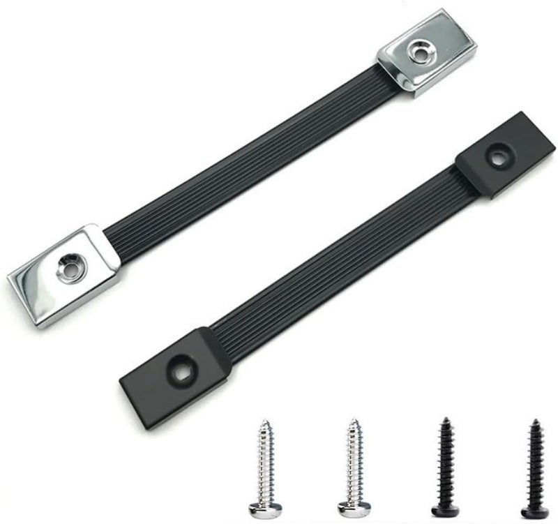 CCeCCe 2 Pack Guitar Speaker Cabinet Strap Handle Replacement with Mount Screws Hardware Guitar Amplifier Handle Pull Carry Handles for Guitar Amp Electric Portable Amp Combo Speakers - Image 1